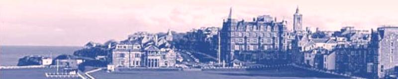 Photograph of St Andrews from the Old Course